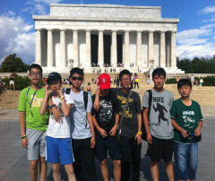 【阳光学府国际教育】2014年美国夏令营之旅——参观林肯纪念馆